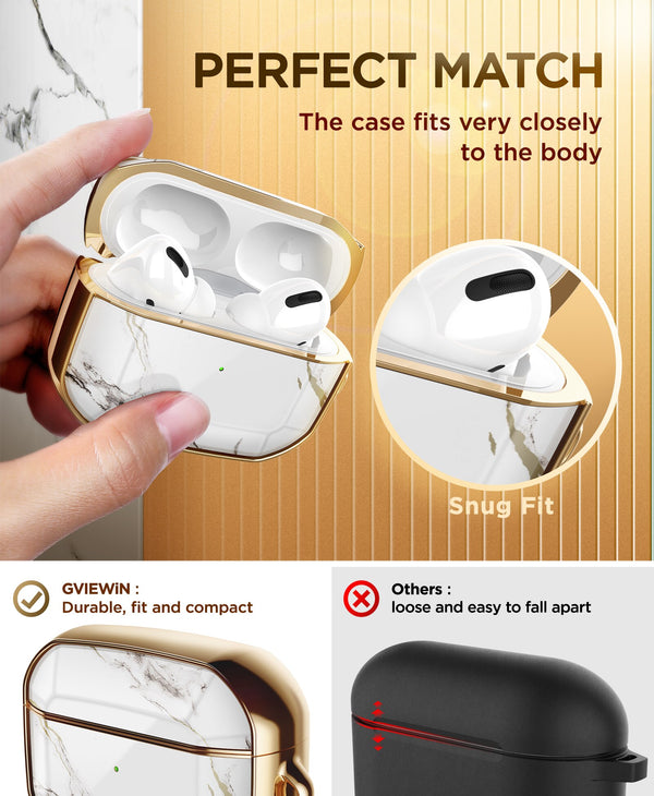 AirPods Pro Case Cover Luxury Electroplated Marble Lanyard Earphone Soft Case for Airpods 2/1 Wireless Earbuds Cover | Vimost Shop.