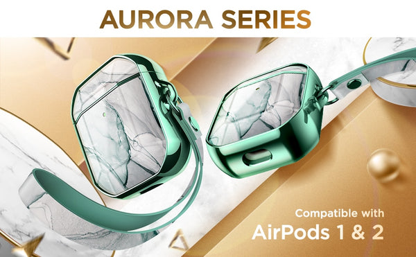 AirPods Pro Case Cover Luxury Electroplated Marble Lanyard Earphone Soft Case for Airpods 2/1 Wireless Earbuds Cover | Vimost Shop.