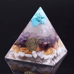 Orgone Pyramid Opal Crystal Energy Generator Orgonite Pyramids For Emf Protection Healing Crystal Meditation Decor | Vimost Shop.