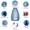 Toilet Shower Tent Changing Room Dressing Tent Camping Shelter 1-2 Person Portable Pop Up Blue[US-W] | Vimost Shop.