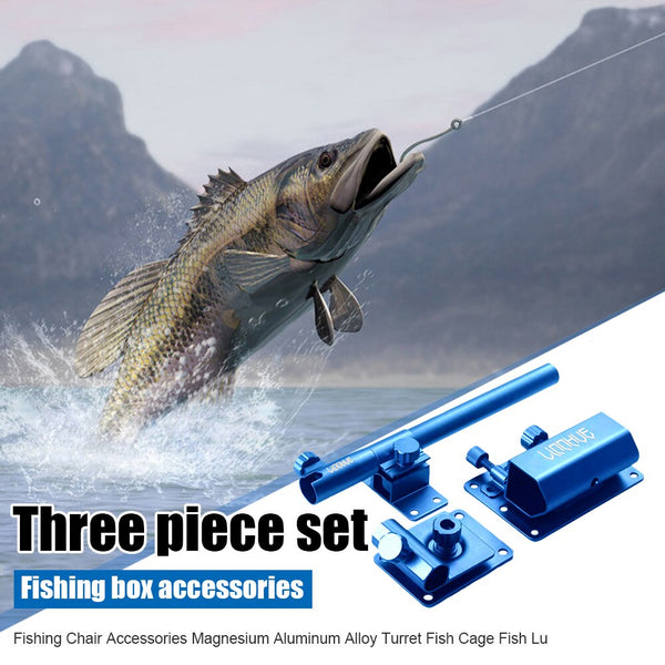 Fishing Chair Bracket Al-Mg Alloy Turret Fish Cage Fish Lure Rack Stand Box for Outdoor Fishing Portable Accessories | Vimost Shop.