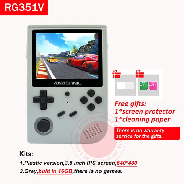 RG351V Retro Games Built-in 16G RK3326 Open Source 3.5 INCH 640*480 handheld game console Emulator For PS1 kid Gift