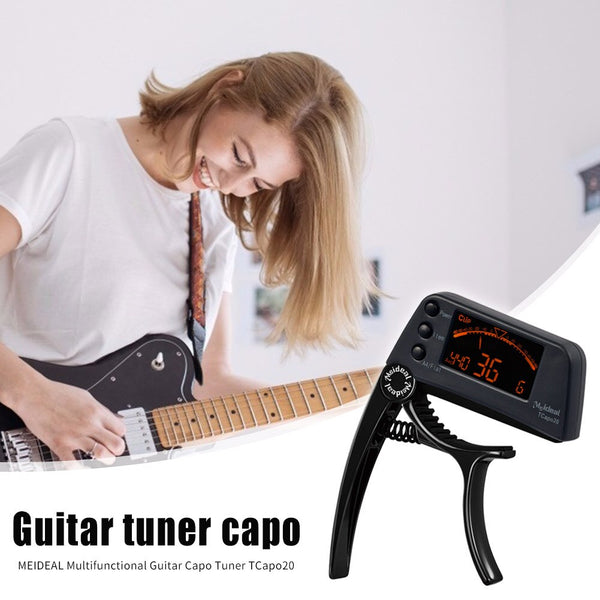 Guitar Tuner Capo 2 in 1 Musical Instrument Key Trigger Tuner Musical Enjoyable Instrument Supplies for Bass Violin | Vimost Shop.