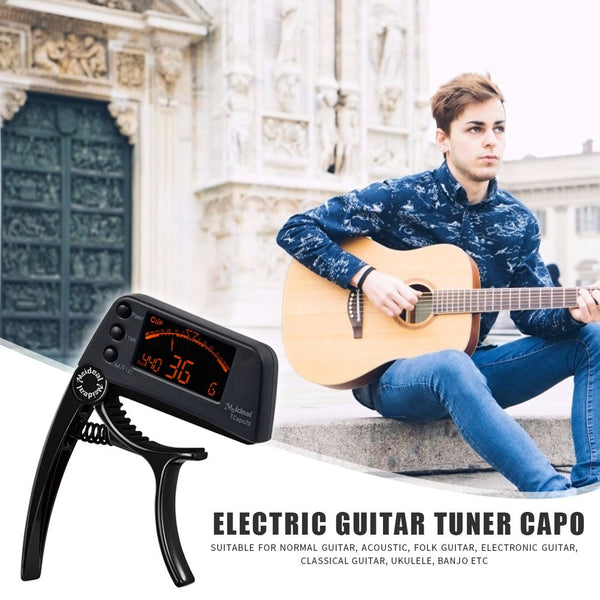 Guitar Tuner Capo 2 in 1 Musical Instrument Key Trigger Tuner Musical Enjoyable Instrument Supplies for Bass Violin | Vimost Shop.