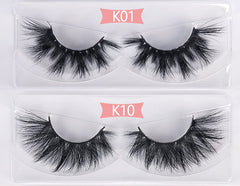 30Pairs Wholesale 3D Mink Eyelashes Cruelty Free Hand Made Full Strip Thick Long Fake Lashes Reusable No Box  #K01#K10 | Vimost Shop.