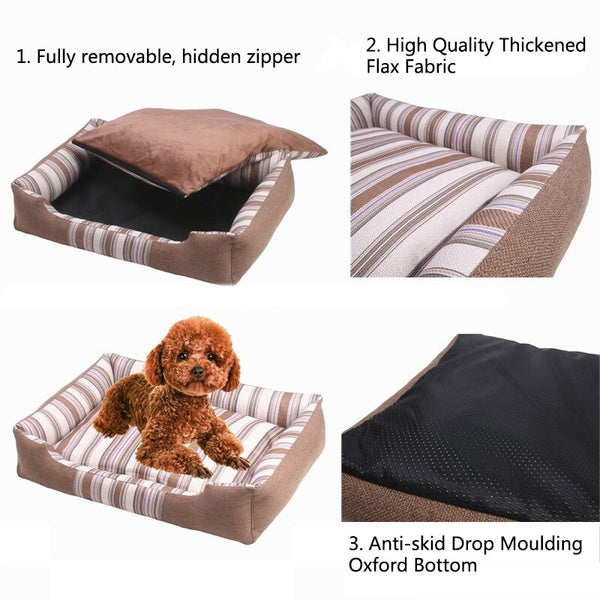 Pet Dog Bed Soft Kennel Sofa Winter Warm Pet Blanket Mat Removable Nest Comfortable Cushion for Dogs Cats Pets Sleeping Supplies | Vimost Shop.