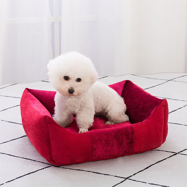 Pet Dog Bed Removable Cushion Soft Warm Dog Mat Cat House Waterproof Bottom Sofa For Small Medium Dogs Pets Sleeping Products | Vimost Shop.