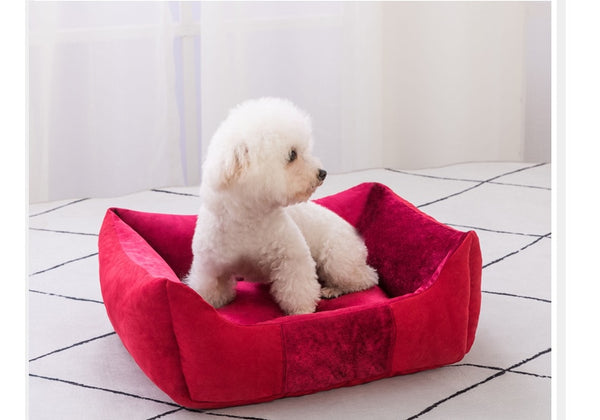 Pet Dog Bed Removable Cushion Soft Warm Dog Mat Cat House Waterproof Bottom Sofa For Small Medium Dogs Pets Sleeping Products | Vimost Shop.