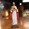 Jesus Statue Sacred Heart Figure Resin Sculpture Savior Figurine Catholic Christian Religious Gift Home Chapel Decoration