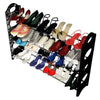 Style Concise Integration Shoe Rack Shelf 4 Layers 20 Pairs  Black White | Vimost Shop.