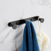 Towel Holder Hook Matte Black 304 Stainless Steel Bathrobe Coat Rack 1 Row 3/4 Hooks Silver Wall Mounted Bathroom Accessories | Vimost Shop.