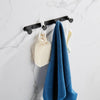 Towel Holder Hook Matte Black 304 Stainless Steel Bathrobe Coat Rack 1 Row 3/4 Hooks Silver Wall Mounted Bathroom Accessories | Vimost Shop.