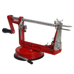 3-in-1 Hand-Cranking Apple Peeler Slicer Adjustable Blades Stainless Steel Red 26x13x10CM[US-Stock] | Vimost Shop.