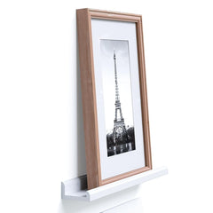 22 Inches Floating Picture Display Ledge MDF Wood Wall Mount Shelf Denver Modern Design Storage Rack White[US-Stock] | Vimost Shop.