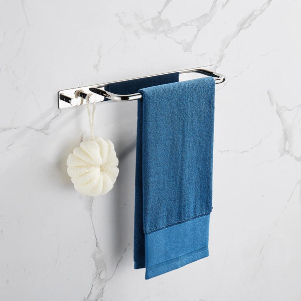 Towel Bar Holder Rack Robe Hook Bright Polishing Strong Viscosity Adhesive Rustproof 304 Stainless Steel Bathroom Accessories | Vimost Shop.