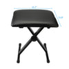Folding Piano Bench Stool Seat Height Adjustable H-Type Iron Frame 64x30x46-51CM Black[US-Stock] | Vimost Shop.