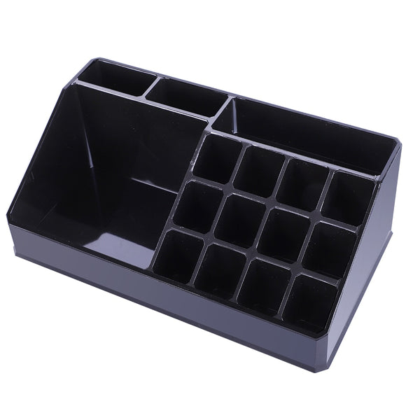 Plastic Cosmetics Storage Rack/Shelf/Stand Makeup Organizer Case with 6 Small & 2 Large Drawers Black[US-Stock] | Vimost Shop.