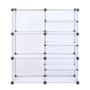 9-Cube Storage Shelf Rack Unit Interlocking Organizer with Divider Design Modular Cabinet Bookcase for Closet Bedroom Kid's Room | Vimost Shop.