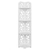 Storage Shelf  Baroque Carving Style Waterproof 120-Degree Angle 4 Layers Bathroom Cabinet Rack White[US-W] | Vimost Shop.