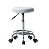 2Colors Adjustable Round Stool with Lines Rotation Bar Stool Black Leather Stool Height Adjustable Bar Chair Work Rotating Chair | Vimost Shop.