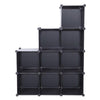Modular Cube Storage Unit Durable Stackable 9-Cube Closet Organizer Storage Shelves Cubes Organizer DIY Closet Cabinet Black | Vimost Shop.