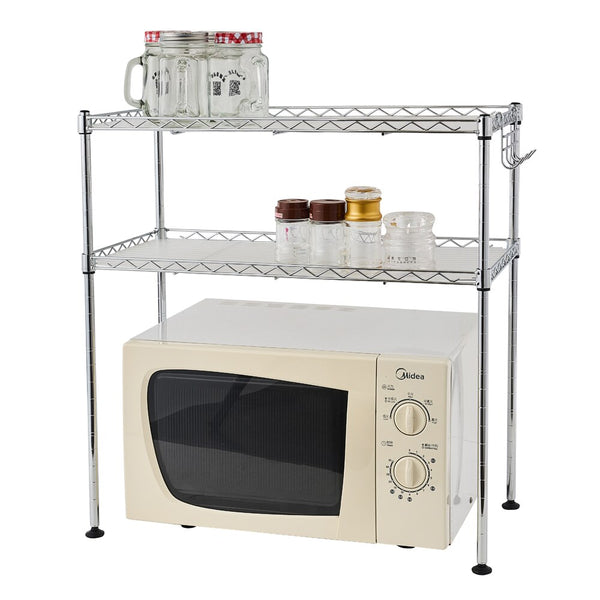 Storage Shelf Kitchen Two-Tier Microwave Oven Rack Plating[US-W] | Vimost Shop.