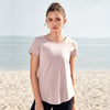 Women's Pima Cotton Workout Fitness Round Neck Short Sleeve Tee