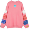 MultiColor Applique Casual Pullover Knit Sweaters Women,Spring ELF Stylish Full Sleeve Female Oversize Tops