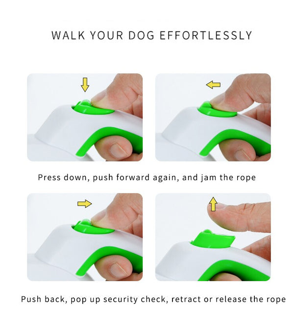 Reflective Dog Leash Automatic Retractable Traction Rope Durable Nylon Walking Lead Belt For Small Large Dog Cat Pets Leash Rope | Vimost Shop.