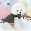 Pet Dog Clothes Winter Warm Corgi Bichon Vest Jacket Soft Plus Velvet Solid Color Sleeveless Hooded Vest for Dogs Pet Clothing | Vimost Shop.