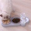 Pet Bowl Automatic Feeder Dog Cat Food Bowl with Water Dispenser Double Bowl Drinking Dish Food Container Bowls Pet Supplies | Vimost Shop.