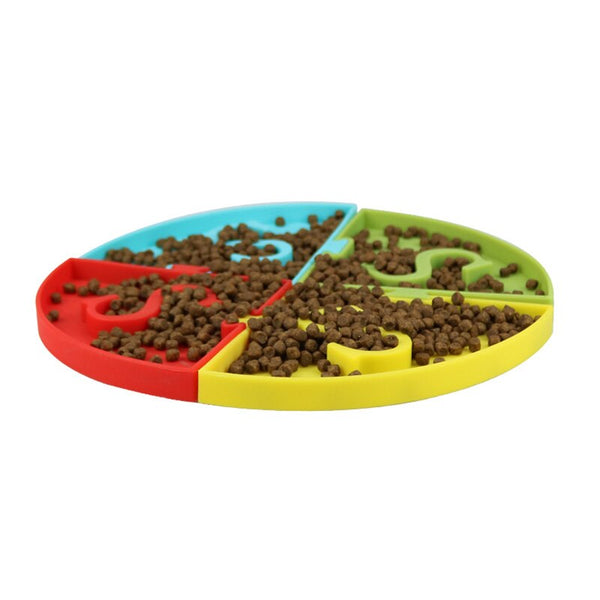 Silicone Pet Bowl Dog Cat Slow Eating Feeding Food Bowls Portable Puppy Feeder Puzzle Bowls Dishes Anti Choke Food Container | Vimost Shop.