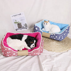 Non-slip Pet Dog Bed Soft Comfortable Pet Sofa Winter Warm Cat House Puppy Cushion Removable Pets Sleeping Bed Mat for Dogs Cats | Vimost Shop.