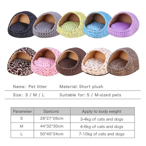 Pet Dog House Winter Warm Mat Breathable Cave Basket Soft Pet Sofa Non-slip Bed Nest For Cats Dogs Pets Deep Sleeping Supplies | Vimost Shop.