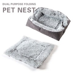 Pet Cat Bed Soft Long Plush Mat Winter Warm Cat Cushion Small Dog Kennel Comfortable Mattress For Cats Dogs Pet Sleeping Product | Vimost Shop.