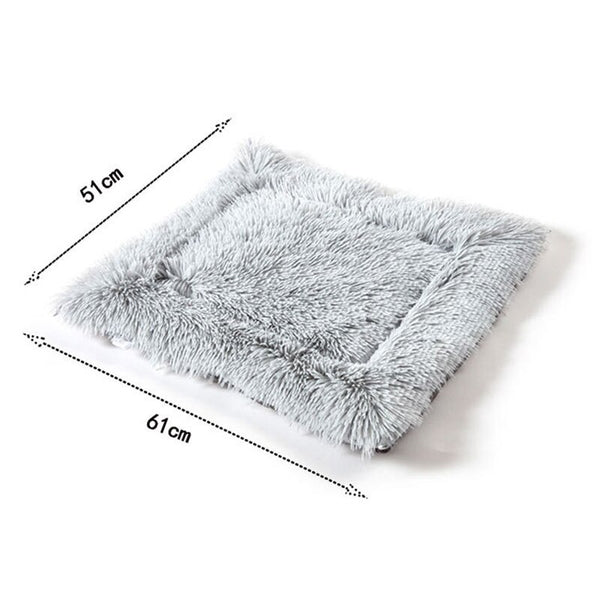 Pet Cat Bed Soft Long Plush Mat Winter Warm Cat Cushion Small Dog Kennel Comfortable Mattress For Cats Dogs Pet Sleeping Product | Vimost Shop.