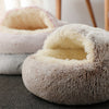 Hot Plush Round Cat Bed Cat Warm House Soft Long Plush Pet Dog Bed For Small Dogs Cat Nest 2 In 1 Pet Bed Cushion Sleeping Sofa | Vimost Shop.