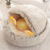 Hot Plush Round Cat Bed Cat Warm House Soft Long Plush Pet Dog Bed For Small Dogs Cat Nest 2 In 1 Pet Bed Cushion Sleeping Sofa | Vimost Shop.