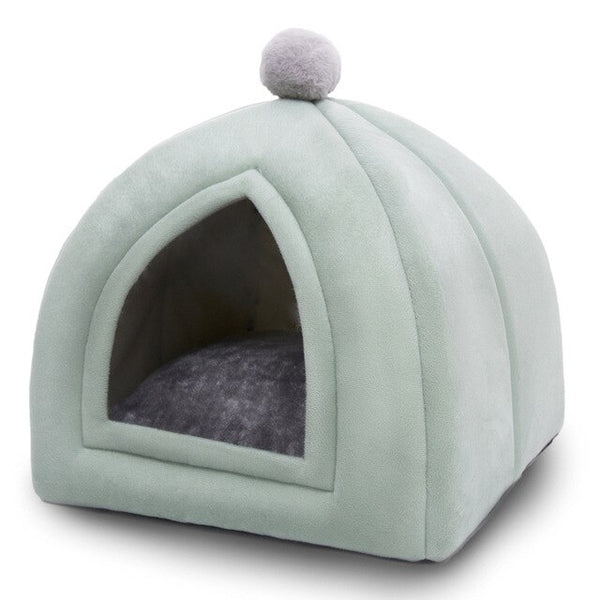 Foldable Pet Dog Cat Tent House Kennel Winter Warm Nest Soft Sleeping Mat Non-slip Bottom Cats Nest Puppy Cave Dogs Sofa House | Vimost Shop.