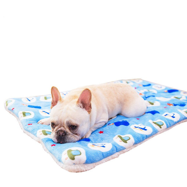 Portable Pet Dog Bed Blankets Washable Puppy Blanket Pad Winter Warm Mats Soft Sofa Cushion for Dogs Pet Sleeping Beds Supplies | Vimost Shop.