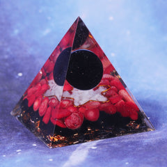 Orgonite Natural Crystal Obsidian Jewelry Decoration Ornaments Pyramid Energy Geometry Orgonite Yoga Meditation Healing | Vimost Shop.