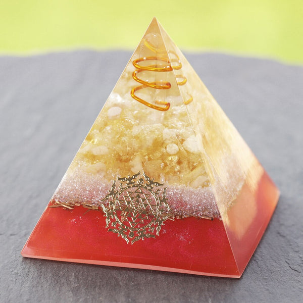 Healing Crystal Orgone Pyramid With Copper Wire  Energy Generator For Emf Protection Mediation Home Office Decor | Vimost Shop.