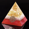 Healing Crystal Orgone Pyramid With Copper Wire  Energy Generator For Emf Protection Mediation Home Office Decor | Vimost Shop.
