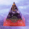 Reiki Healing Energy Amethyst Orgone Pyramid For Emf Protection Chakra Healing Meditation With Crystal And Copper | Vimost Shop.