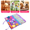 Pet Dog Snuffle Mat Detachable Purple Fleece Pads Training Blanket Dog Mat Relieve Stress Nosework Puzzle Toy 90x90cm | Vimost Shop.