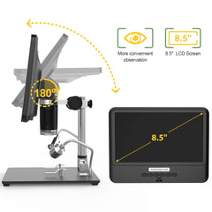 Andonstar AD208S 8.5 Inch LCD 5X-1200X Digital Microscope 1280*800 Adjustable 1080P Scope Soldering Tool with Two Fill Lights | Vimost Shop.