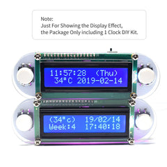 Digital LED Electronic Clock DIY Kits Set LCD1602 Vibration Clock DIY Kit DIY Electronic Digital Clock DIY Clock Set | Vimost Shop.