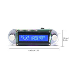 Digital LED Electronic Clock DIY Kits Set LCD1602 Vibration Clock DIY Kit DIY Electronic Digital Clock DIY Clock Set | Vimost Shop.