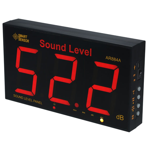 SMART SENSOR AR884A Sound Level Meter with Large LCD Screen Wall Mounted Digital Sound Level Meter Digital Noisemeter | Vimost Shop.