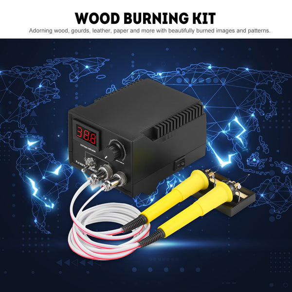 Electric Soldering Iron 60W 110V-240V Woodburner Wood Burning Tool Kit Adjustable 0℃-800℃ Woodburning Pyrography Pen Machine Set | Vimost Shop.